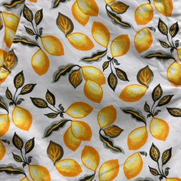 Loft Women's Size 2 High Rise Shorts Lemon Design Summer Fun - Picture 3 of 7